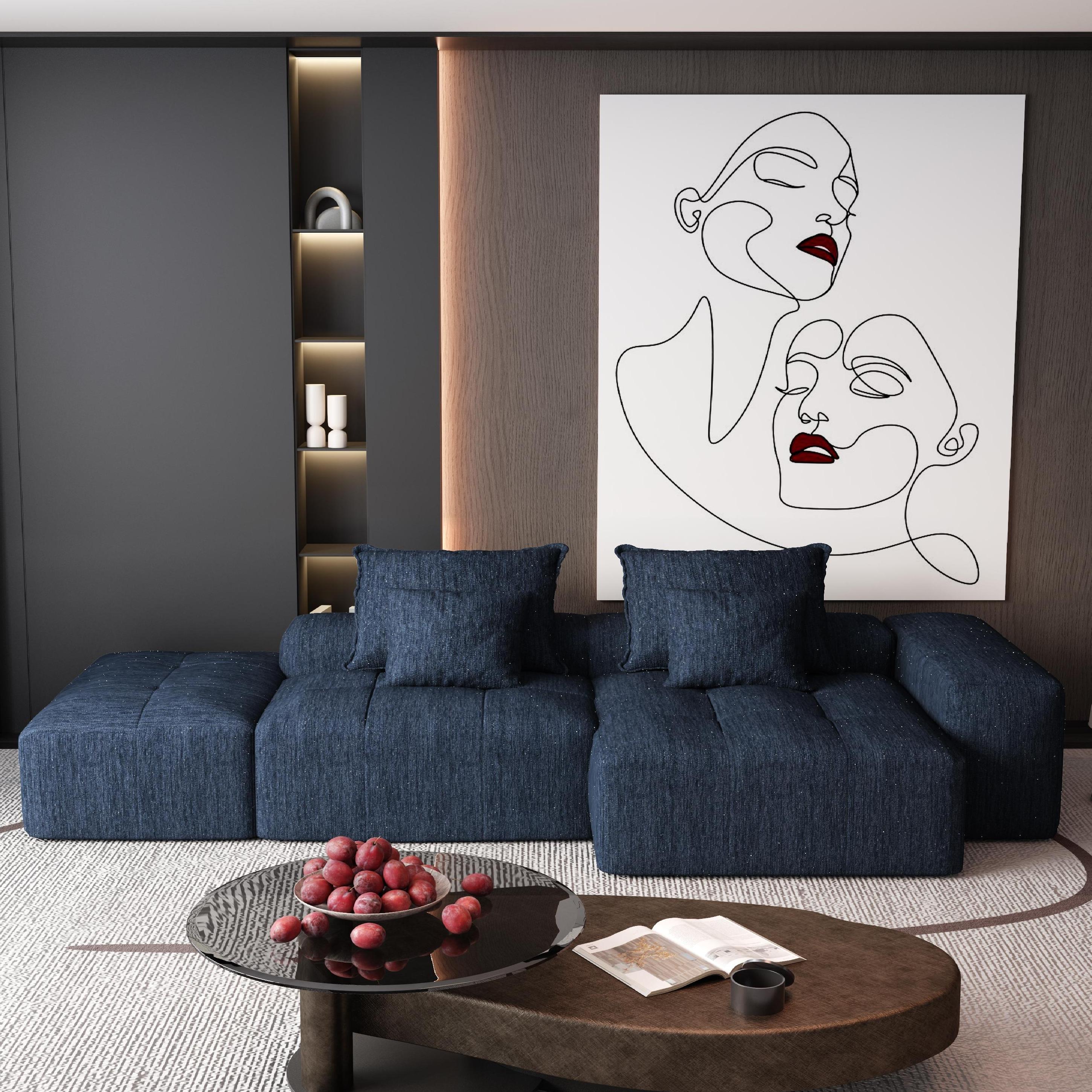 Homy Casa HJCSQJ-BL Sofas-Loveseats - View #4