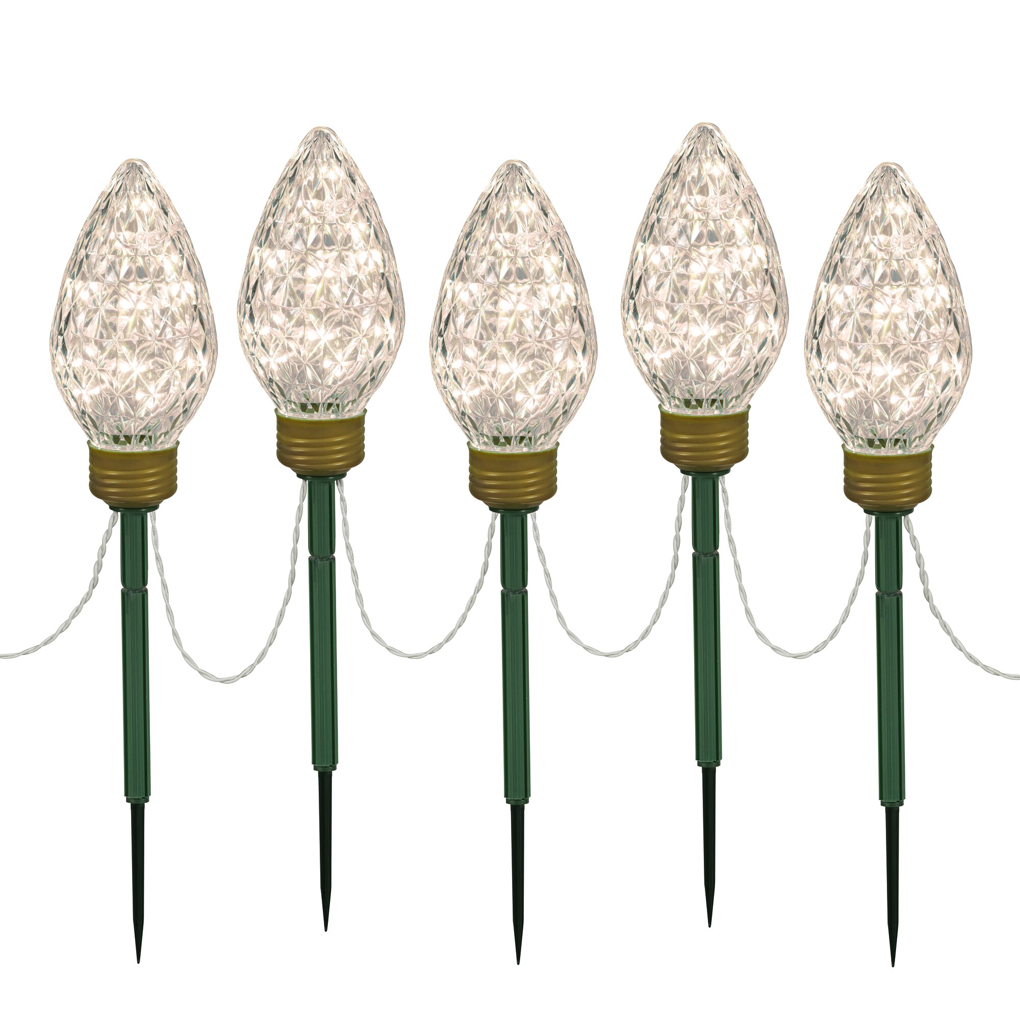 Vickerman X106431 24-in Faceted lawn stake set Lighting system LED Light