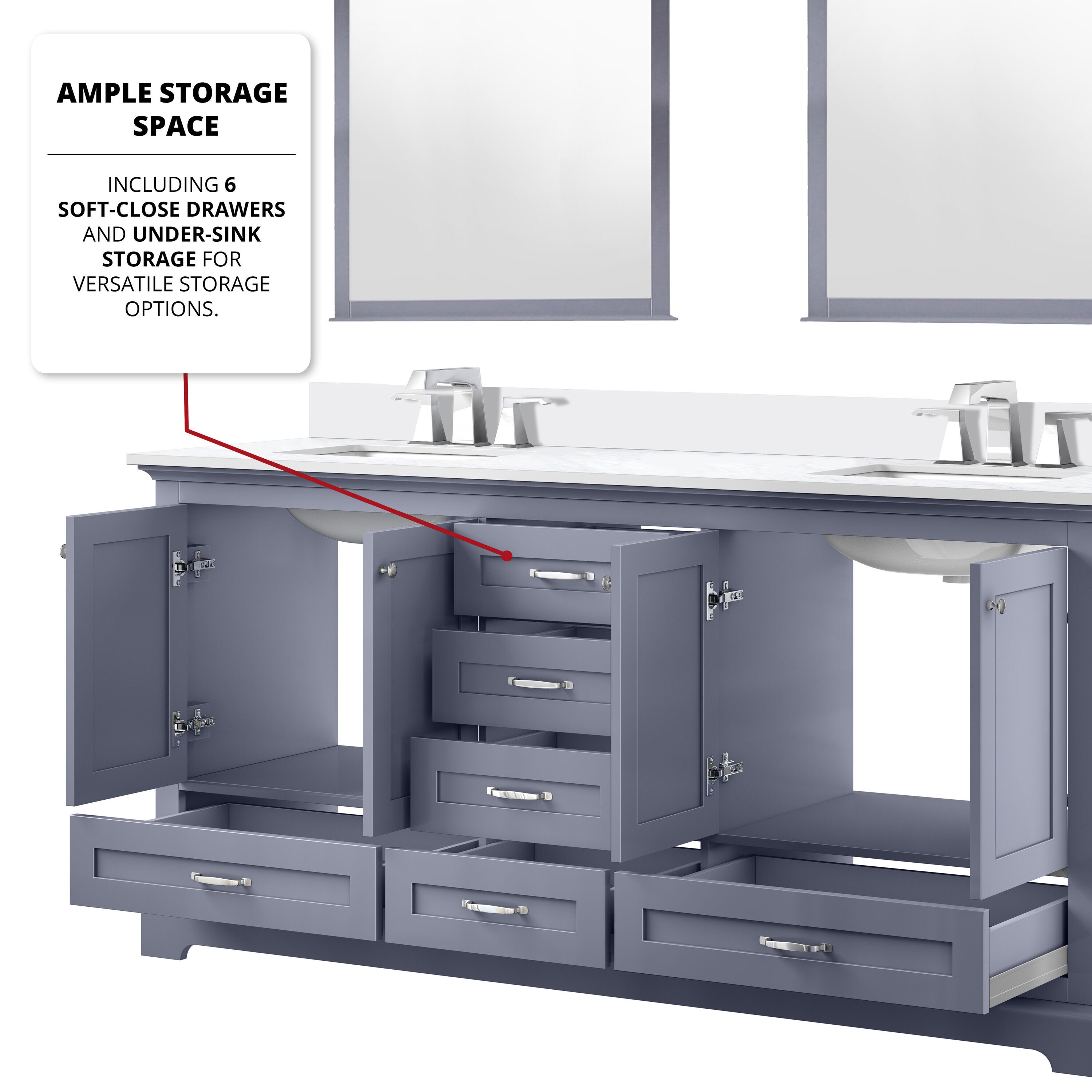 Lexora LVD72DB300 Bath-Vanity-Combo - View #7