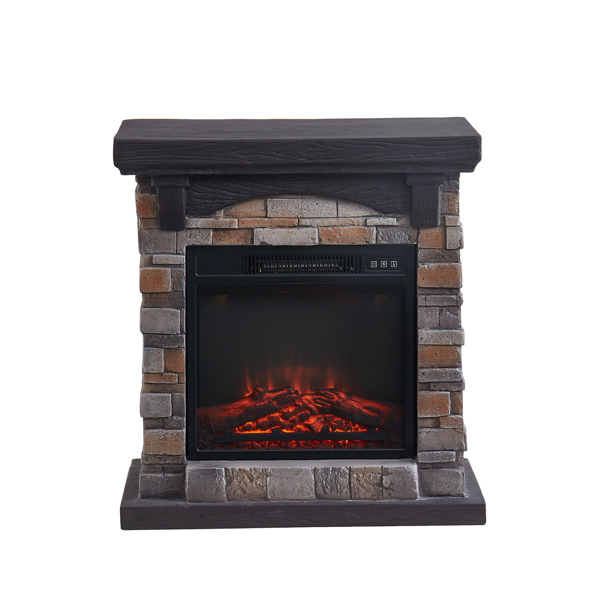 CASAINC CA-VCSFP-28-TAN 28.5-Inches W Tan Free standing LED Corner Electric Fireplace with Remote Control Included