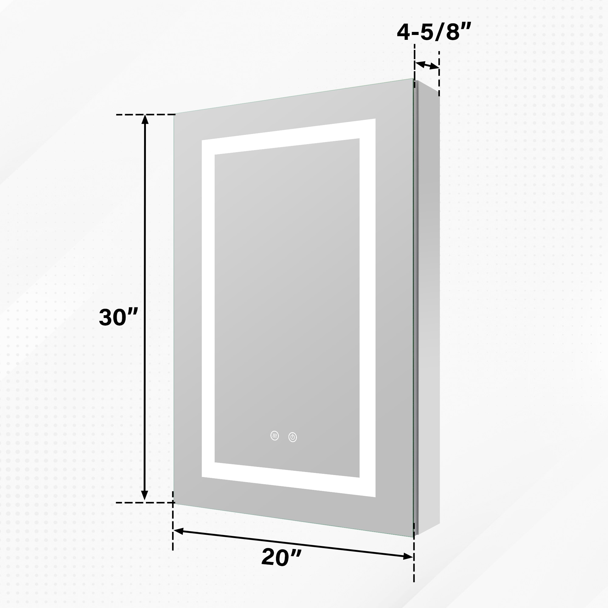 WELLFOR W3MCL2030R Bathroom-Medicine-Cabinets - View #17