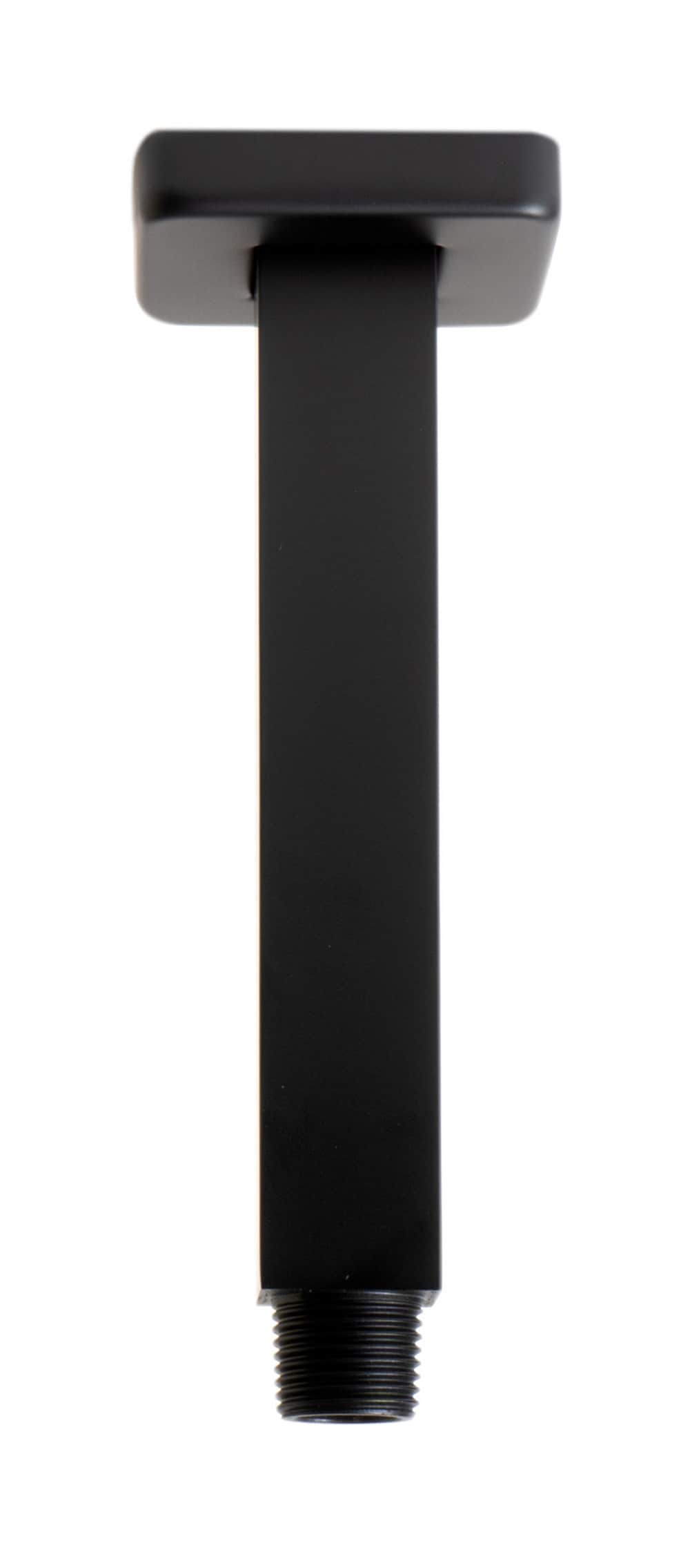 ALFI ABSA6S-BM Black Matte 6" Square Ceiling Shower Arm