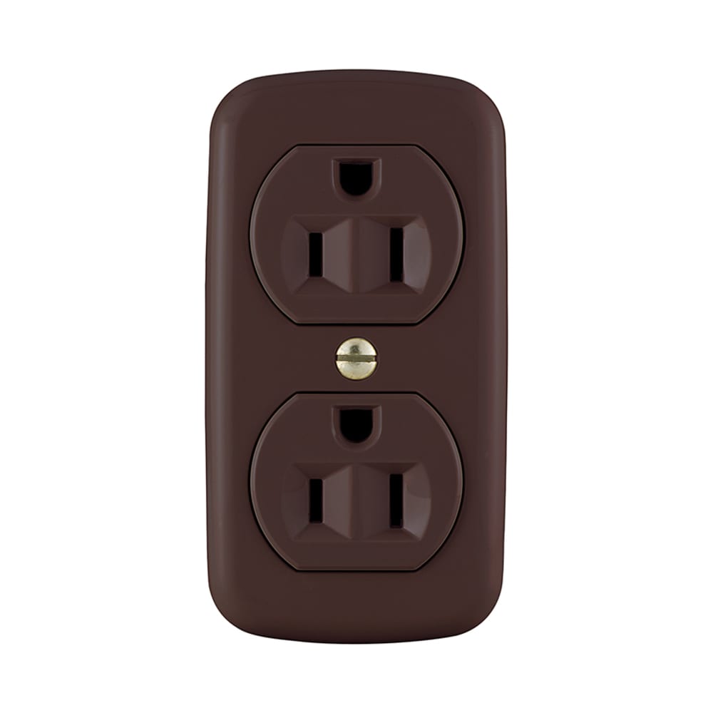 Eaton 78B-BOX 15 -Amp 125-volt Residential Decorator Outlet , Brown