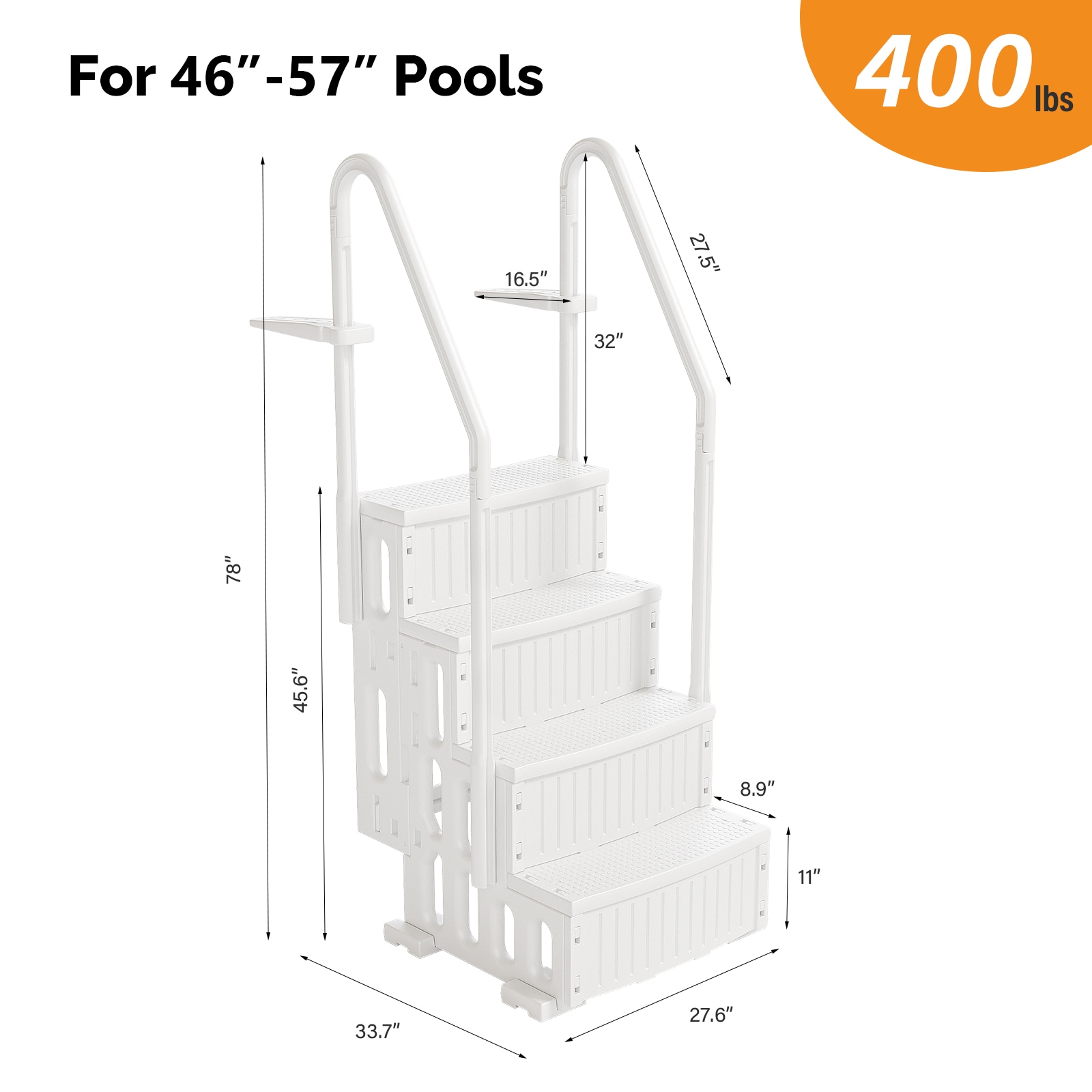 Outopee LWO1G58000770 Above-Ground-Pool-Lad-Steps - View #3