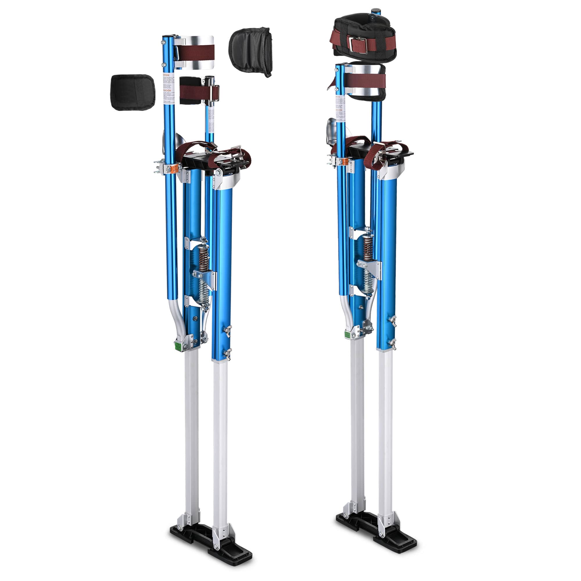 Yescom 08STI004-5064-03-LO 50-64 inches Drywall Stilts with Comfort Leg Pads Adjustable Aluminum Painting Tool - Blue