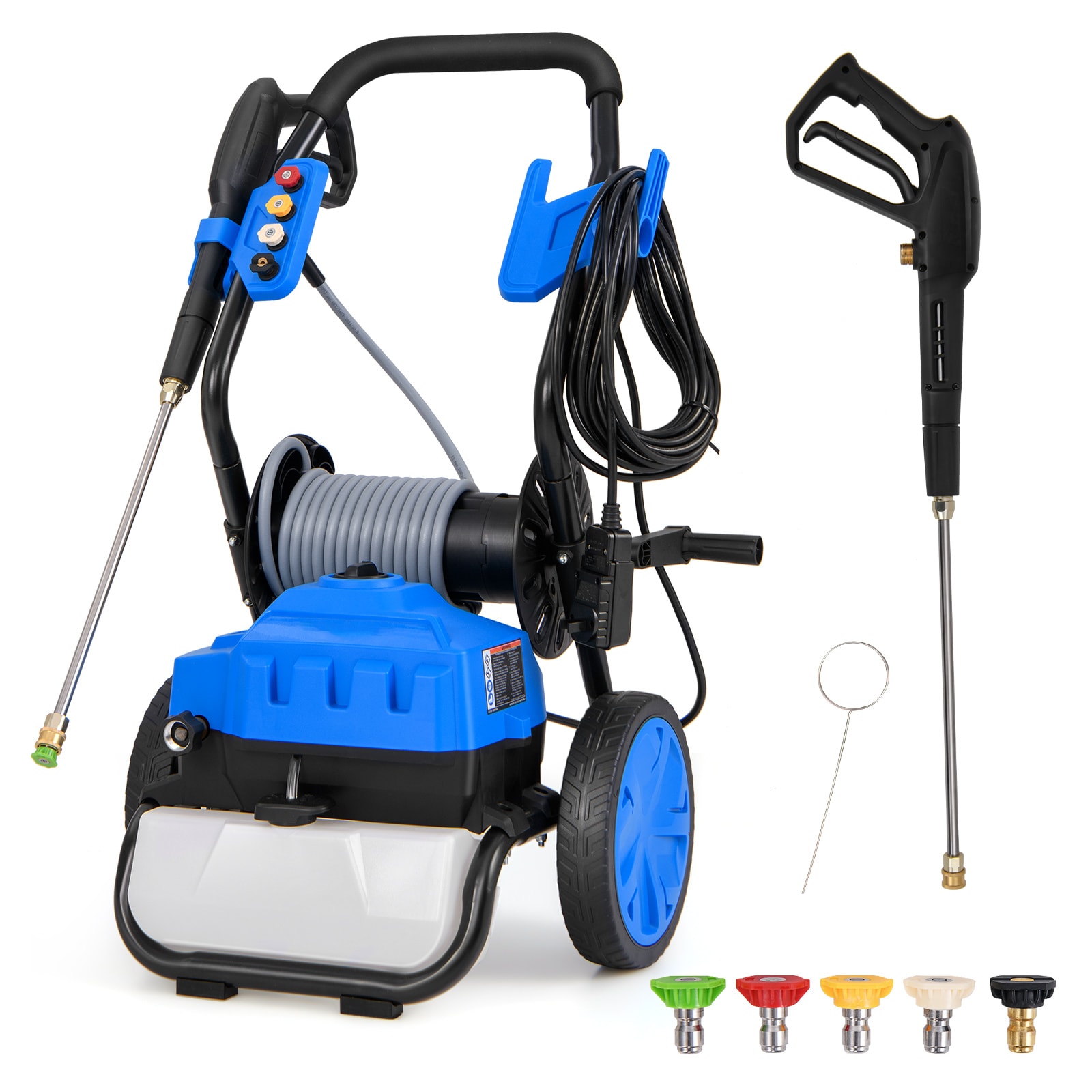 SUGIFT - Electric Pressure Washer with Powerful Cleaning Force and Five Nozzles for Versatile Out...