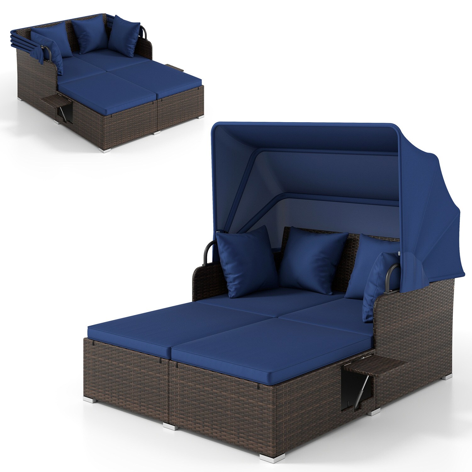 Slickblue D-CO-YN34157WH Patio-Sofas-Daybeds - View #3