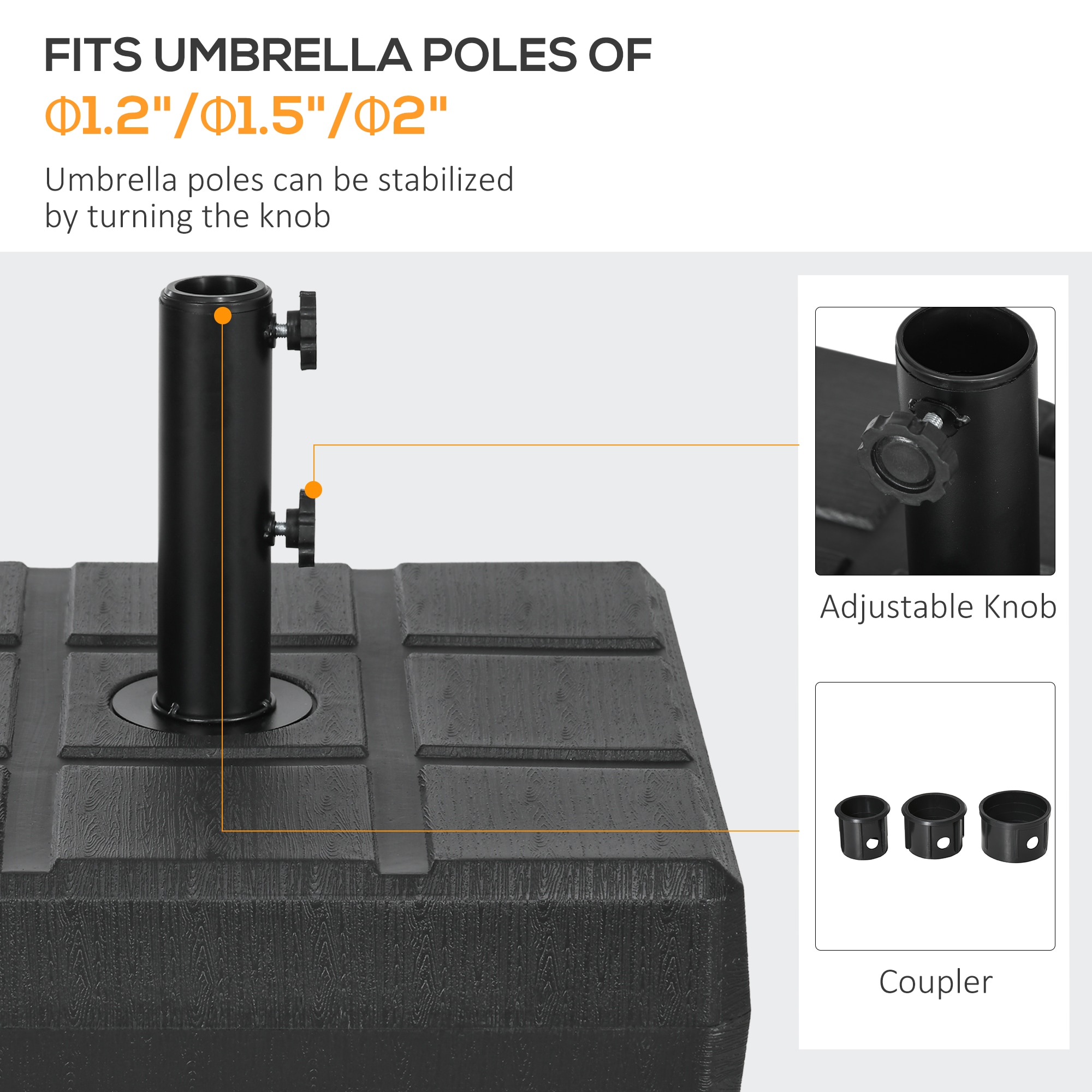 Sunrinx MG7-17-HWS Umbrella-Bases - View #5