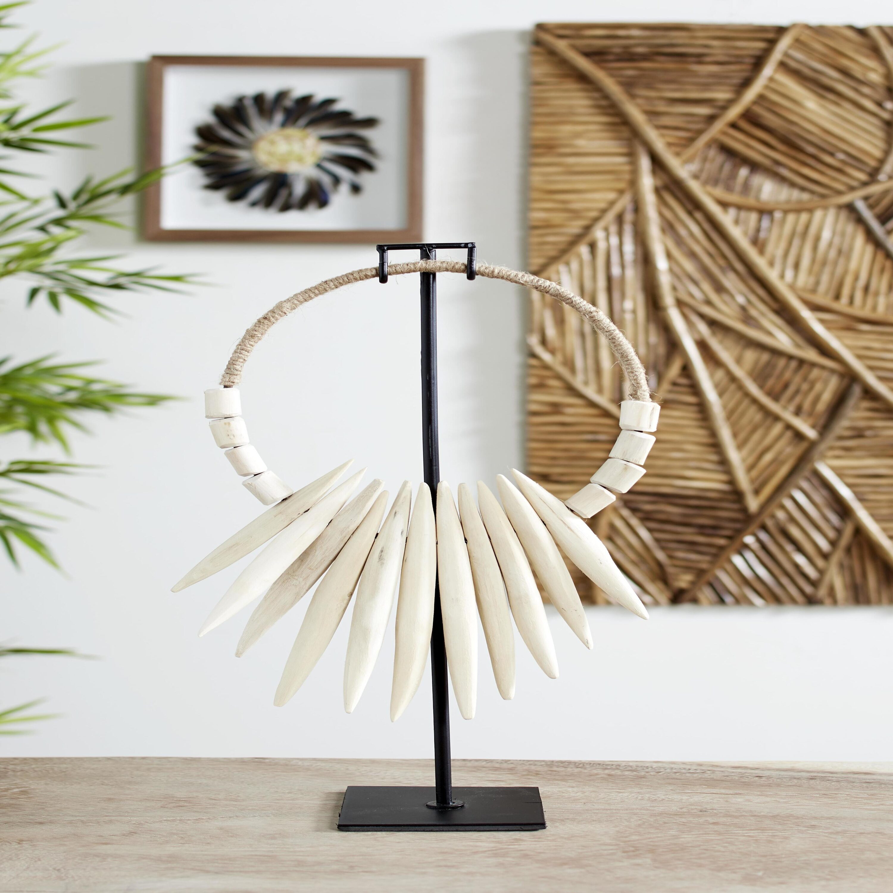 Grayson Lane 66056 White Wood Farmhouse Sculpture