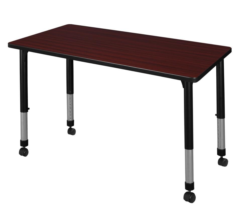 Regency MT4224MHAPCBK Classroom Tables Brown 4-Person Training Table (42-in W x 34-in H)