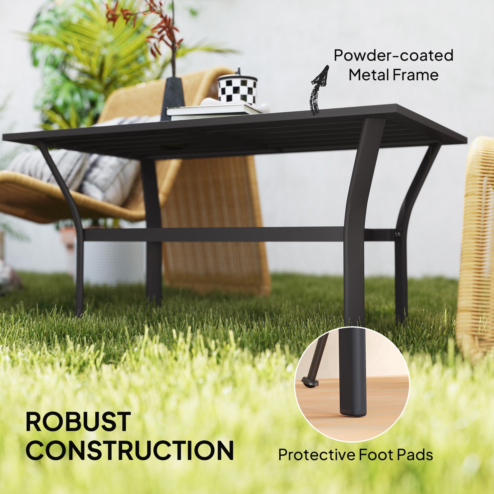 Outsunny 84G-651V00BK Patio-Tables - View #9