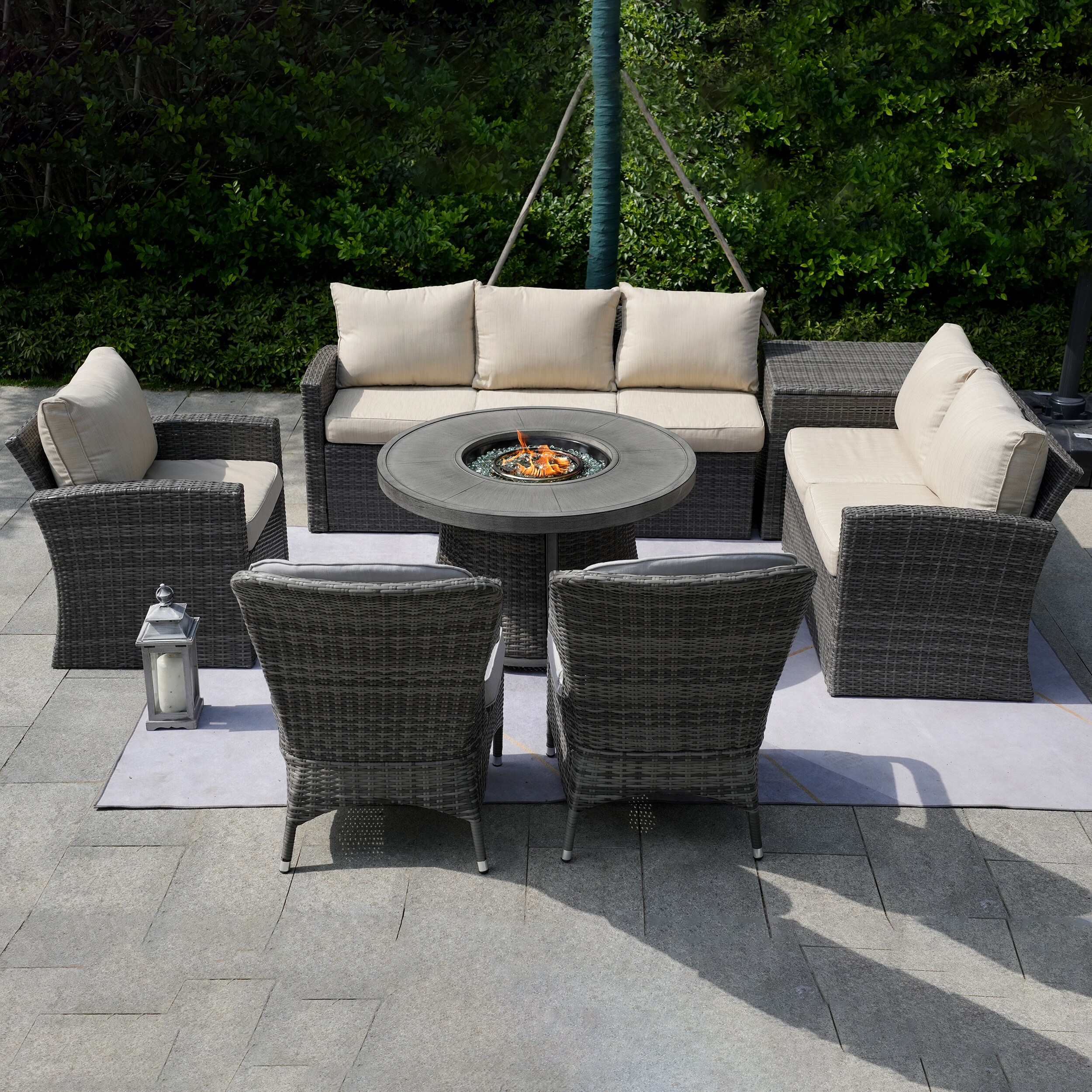 Moda Furnishings G3R-1403B-009-GR Patio-Conversation-Sets - View #2