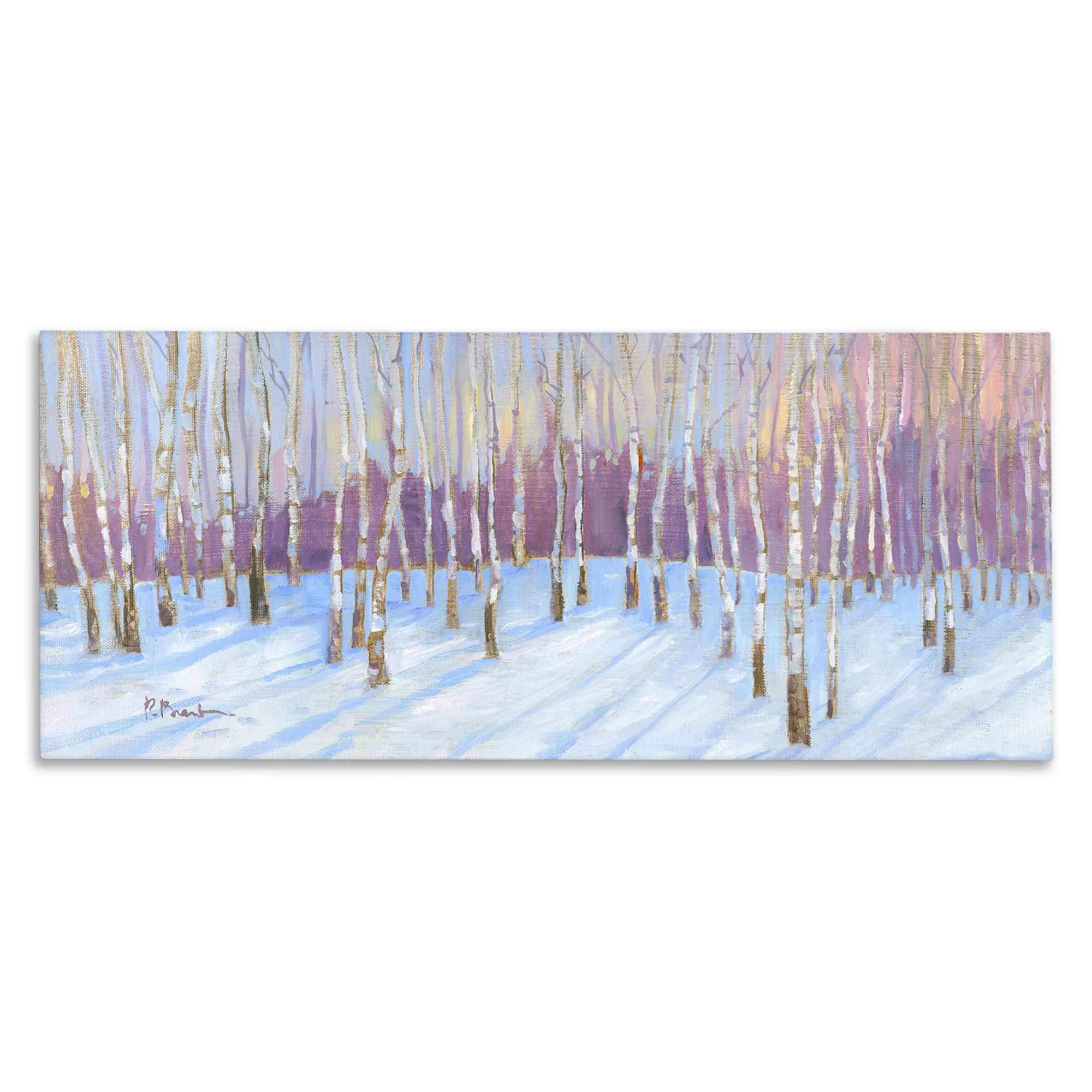 Stupell Industries BT-864-CN-20X48 Niveous Birch Tree Grove Canvas design by Paul Brent