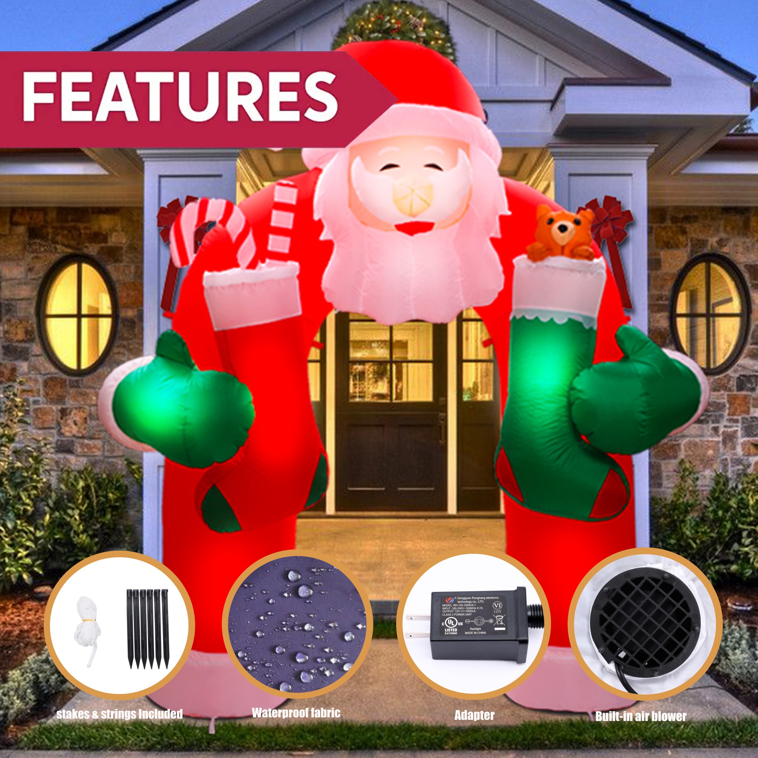LuxenHome WHIN1626 Christmas-Inflatables - View #10