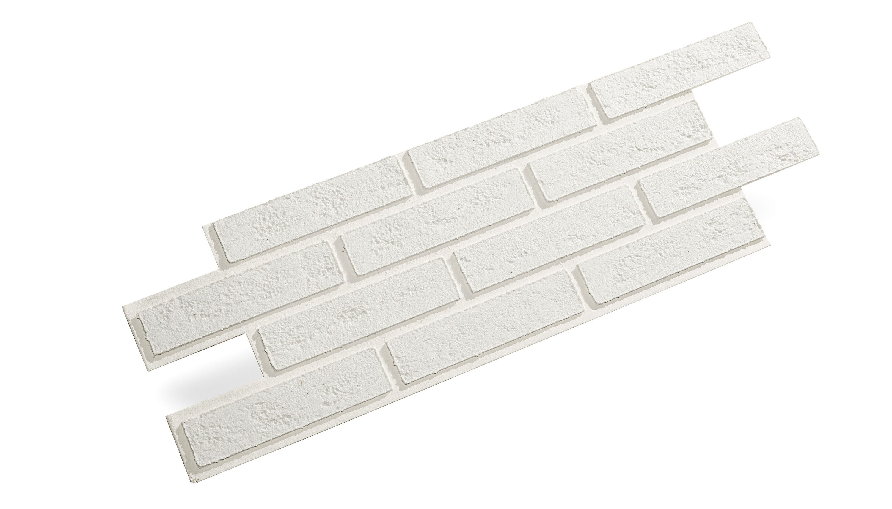 WALL!SUPPLY 10-in x 26-in Embossed White Polyurethane Faux Brick Wall Panel  (6-Pack) in the Wall Panels department at