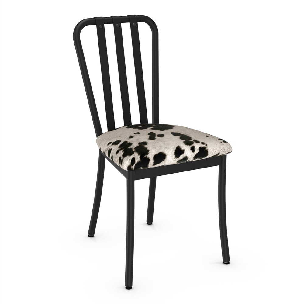 faux cowhide dining chairs