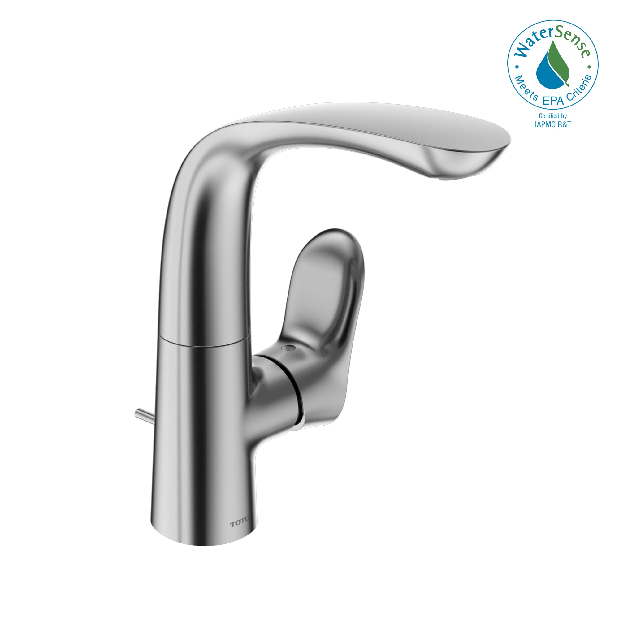 TOTO TLG01309U-CP Global Polished Chrome Single hole 1-handle WaterSense High-arc Commercial/Residential Handle Bathroom Sink Faucet with Drain