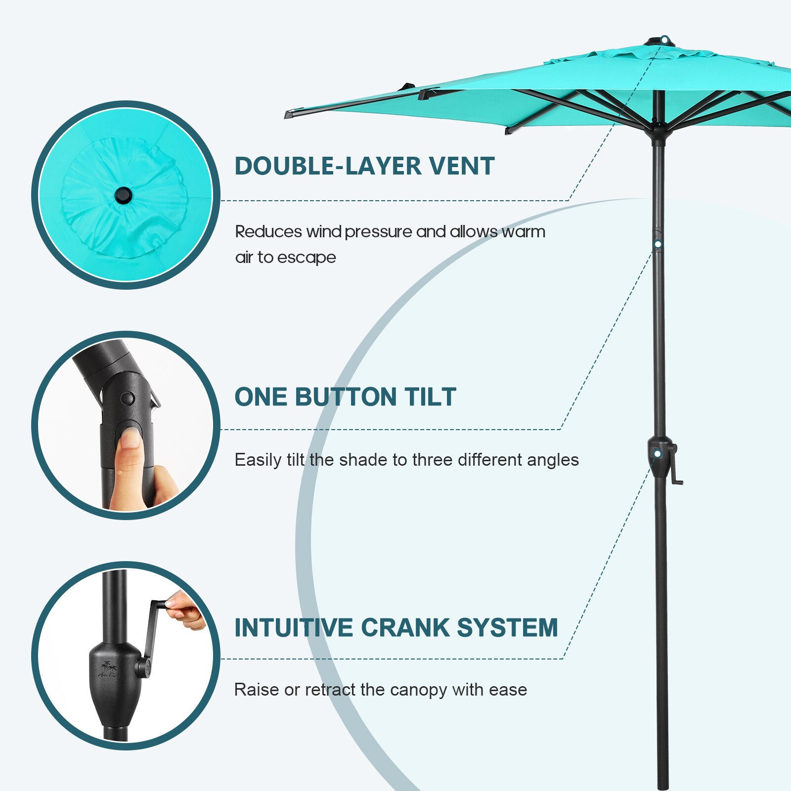 Abba Patio USABPU0100138 Umbrellas-2 - View #2