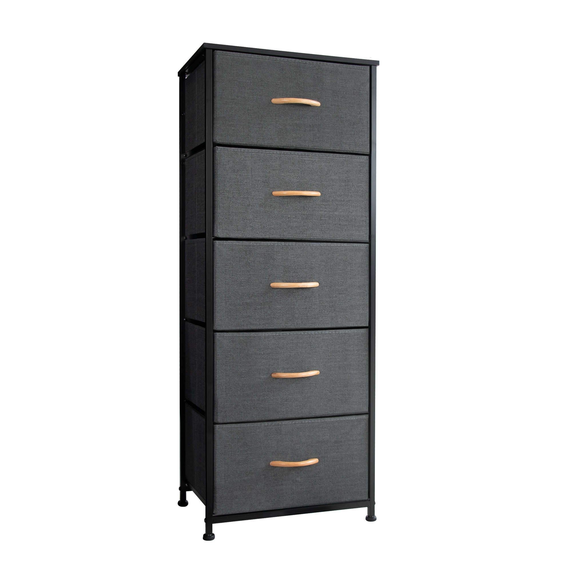 7 Drawers Dresser, Vertical Storage Tower with Shelves, Fabric Bins,  Versatile Cabinet, Organizer Unit