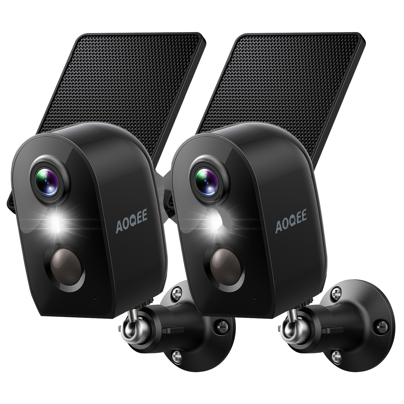 Vrbgify Wireless Outdoor Security Cameras 2 Point Pack with Solar Panel ...