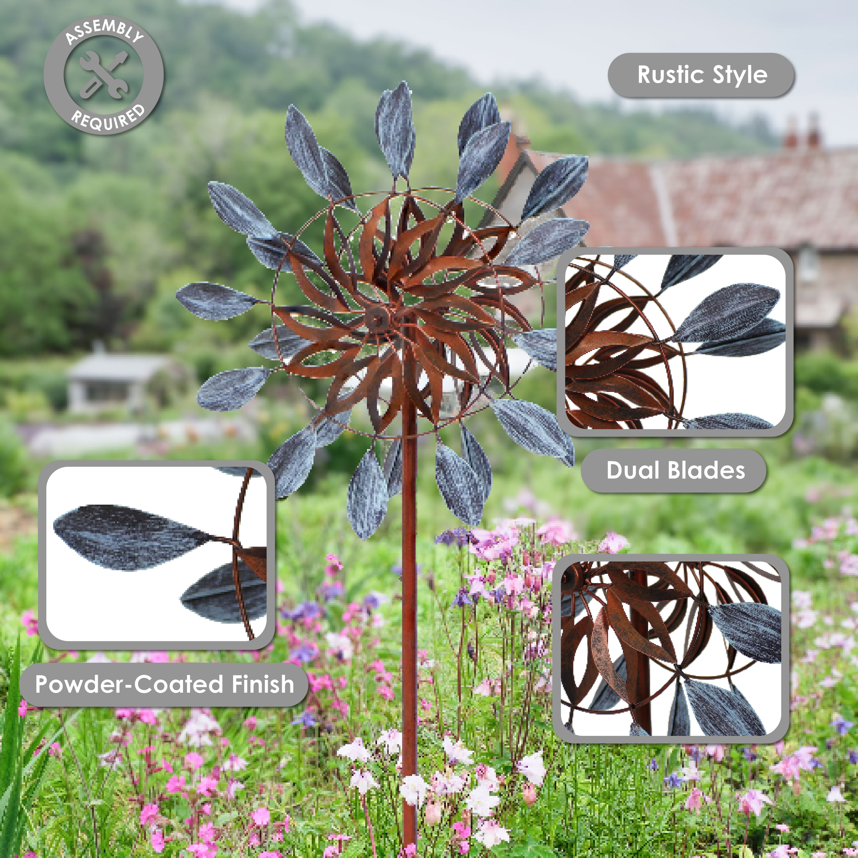 Sunnydaze Decor HB-202 Decorative-Windmills - View #2