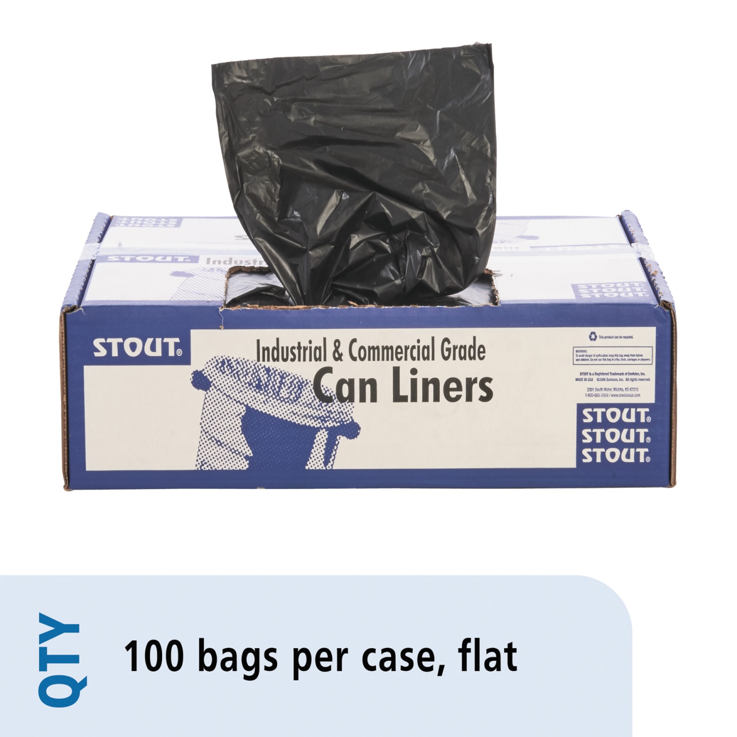 Insect-Repellent Trash Bags by Stout® by Envision™ STOSTOP3340K13R