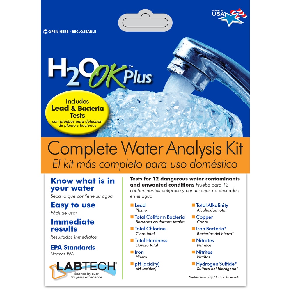 Mosser Lee LT5015-1 H2O OK Plus Complete Water Analysis Kit Multi-use Water Test Kit