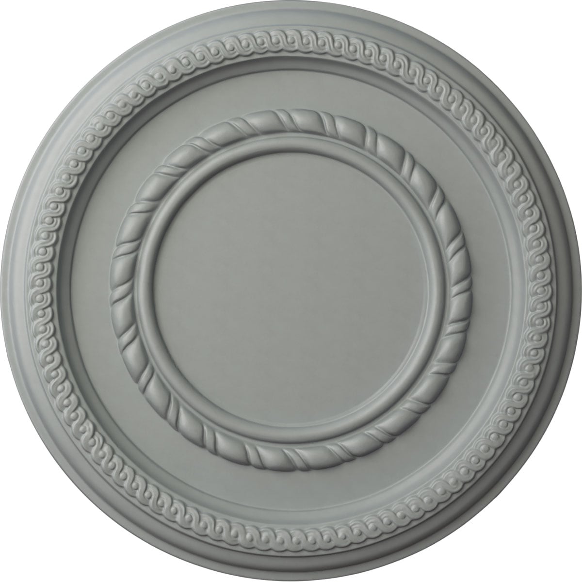 Ekena Millwork CM12FE Federal 12.5-Inches W x 12.5-Inches L Architectural Primed Polyurethane Whole Ceiling Medallion