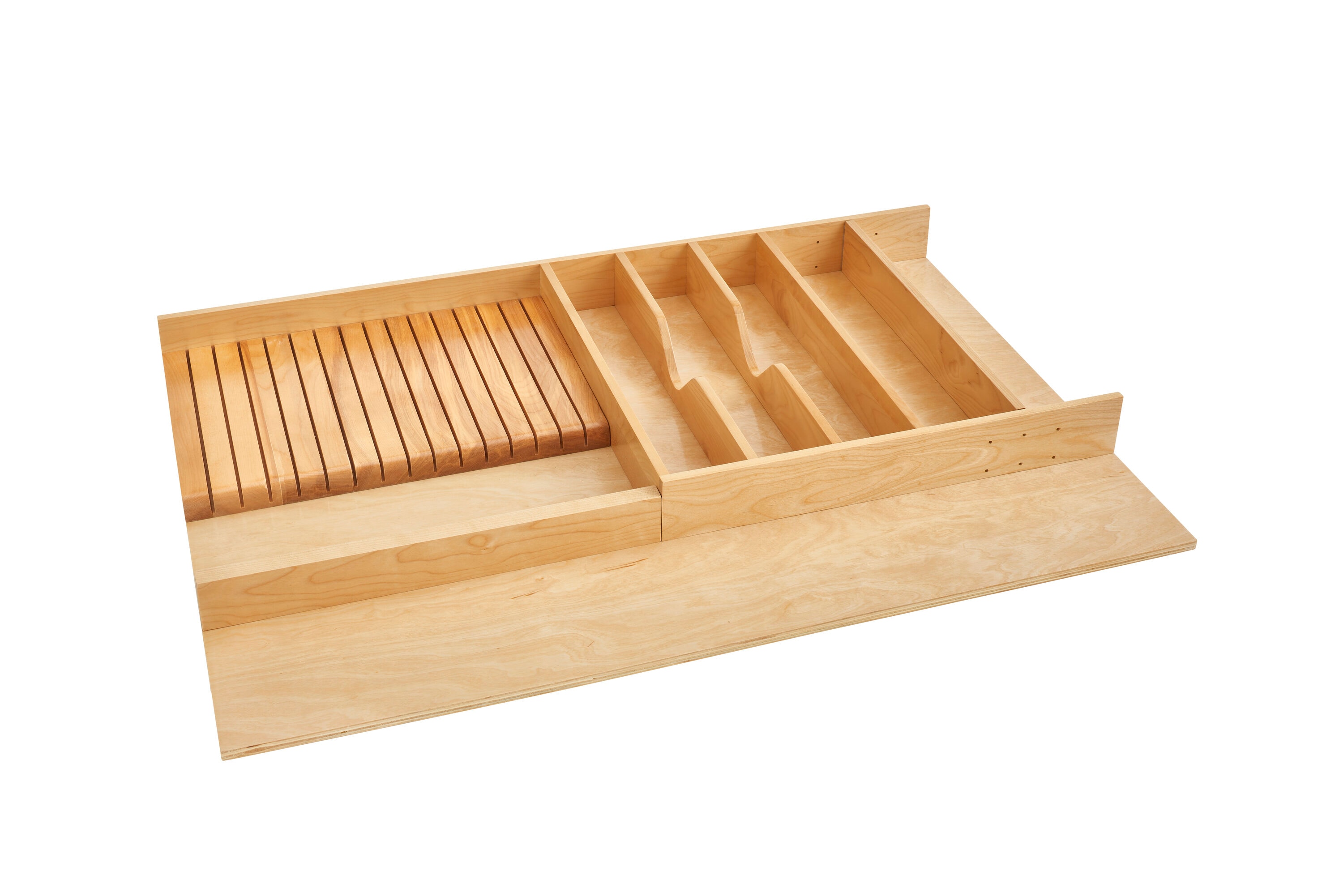 Rev-A-Shelf 4WUTKB-36-1 22-Inches x 33.13-Inches Clear Maple Wood Drawer organizer