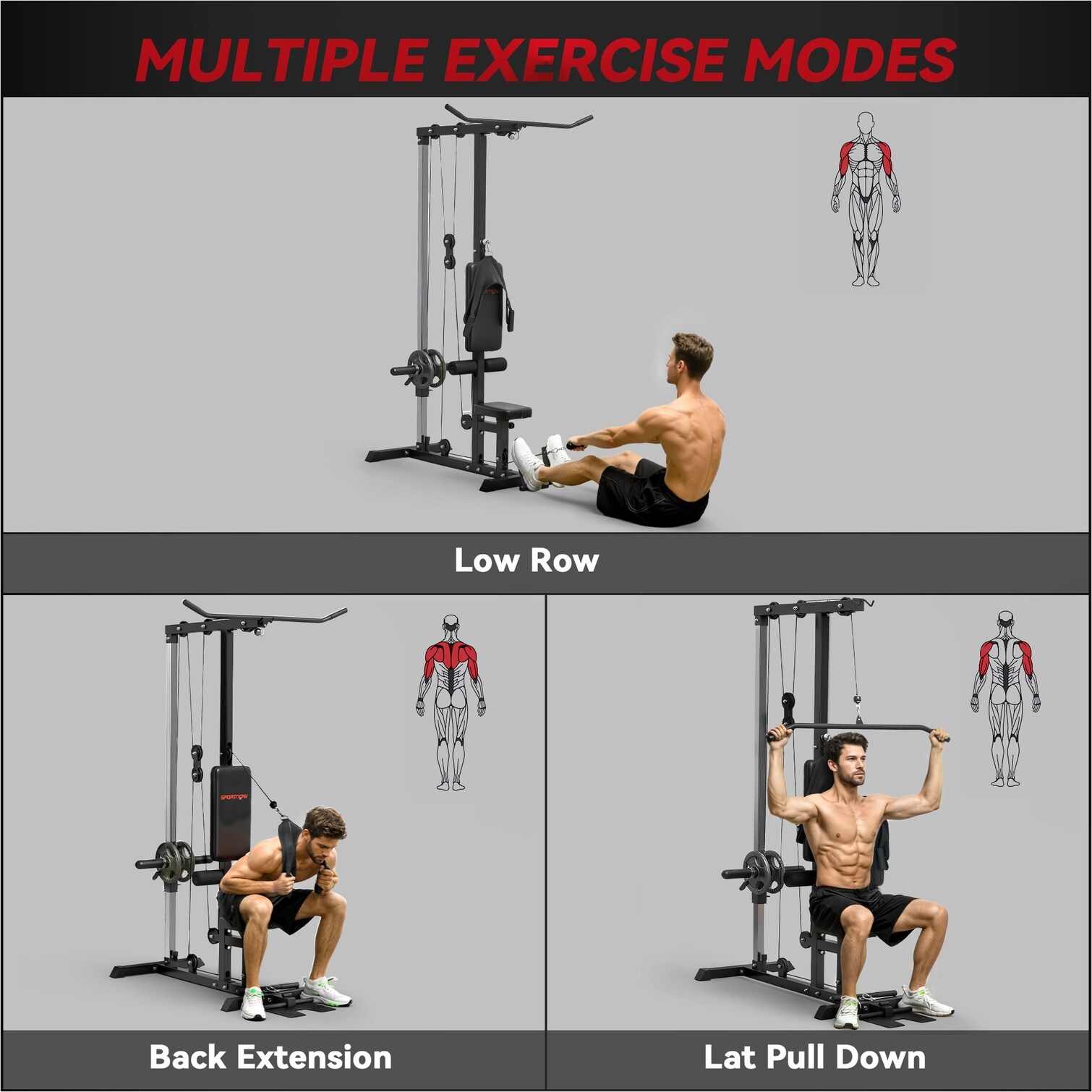 FlowLuxe IMPFOLNZBO4M Lat-Pull-Down-Machines - View #11