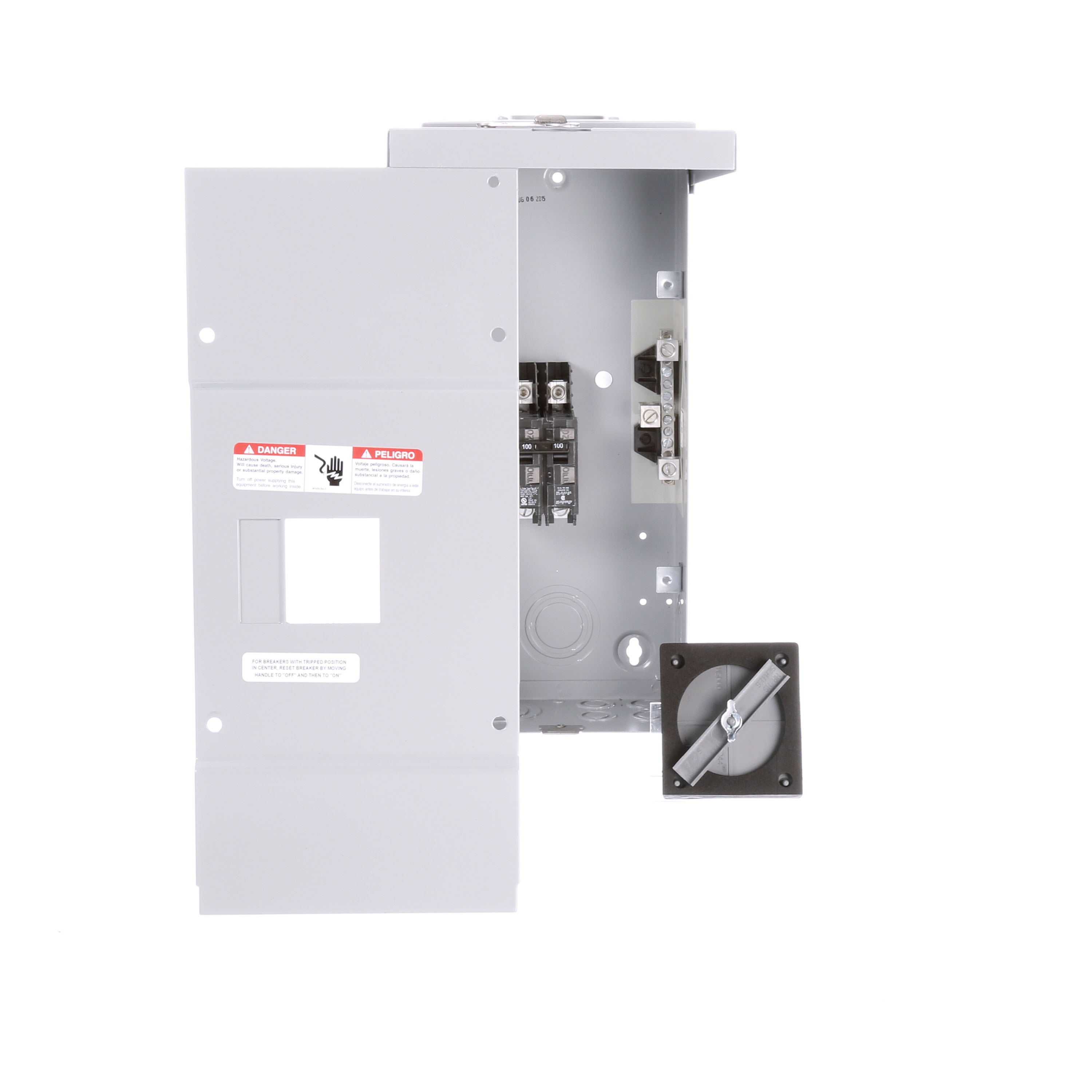 Siemens EQ 100-Amp 2-Spaces 2-Circuit Outdoor Main Breaker Load Center ...