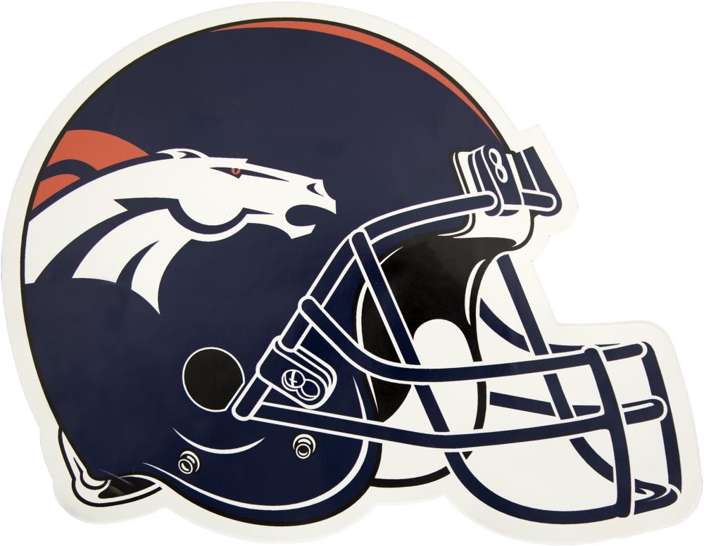 Denver Broncos Black Framed Wall-Mountable Helmet Display Case