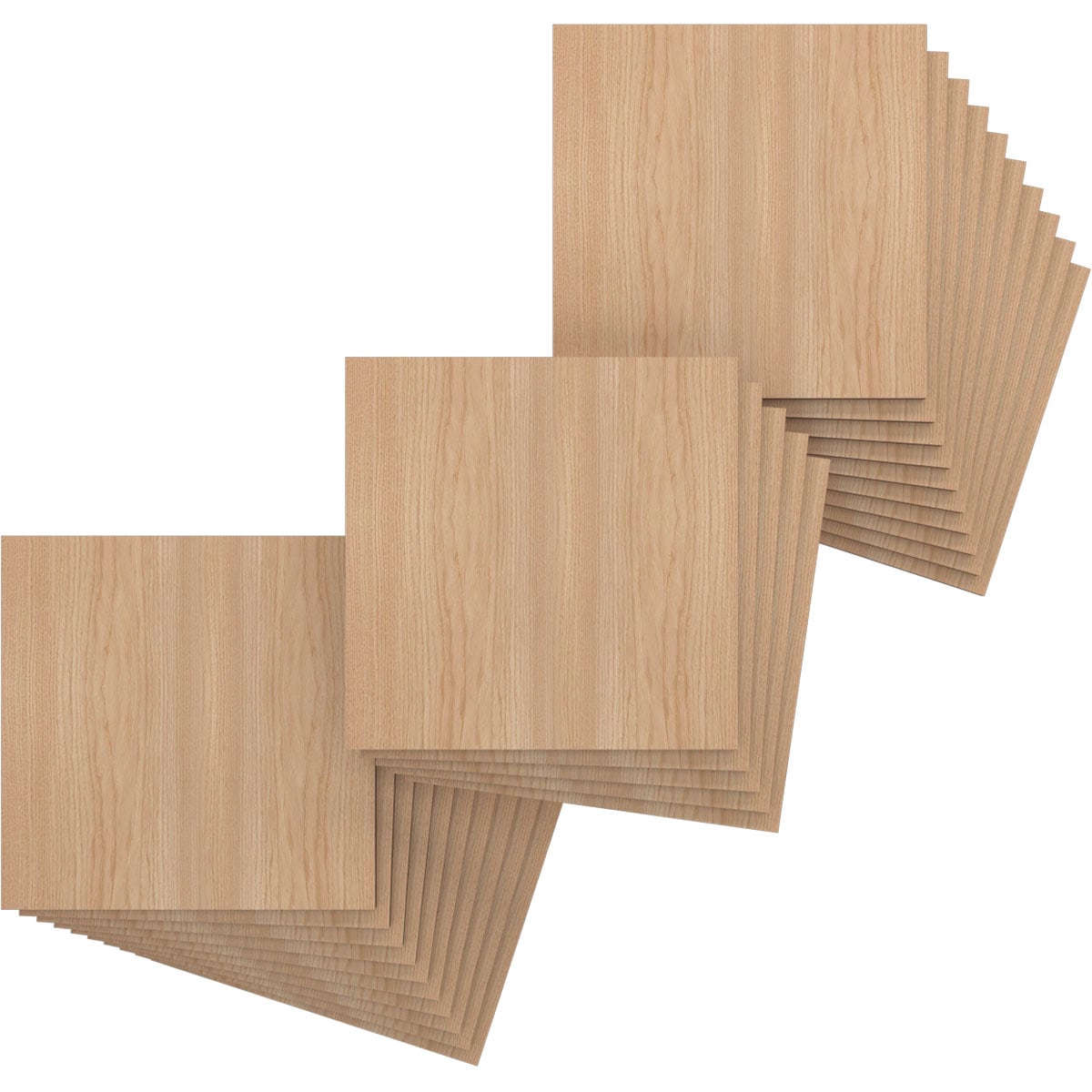 Ekena Millwork HBW12X12X375DHI 11-3/4-in x 11-3/4-in Smooth Paintable/Stainable Wood Wall Panel ( 25 -Pack, Covers 0.96-sq ft )