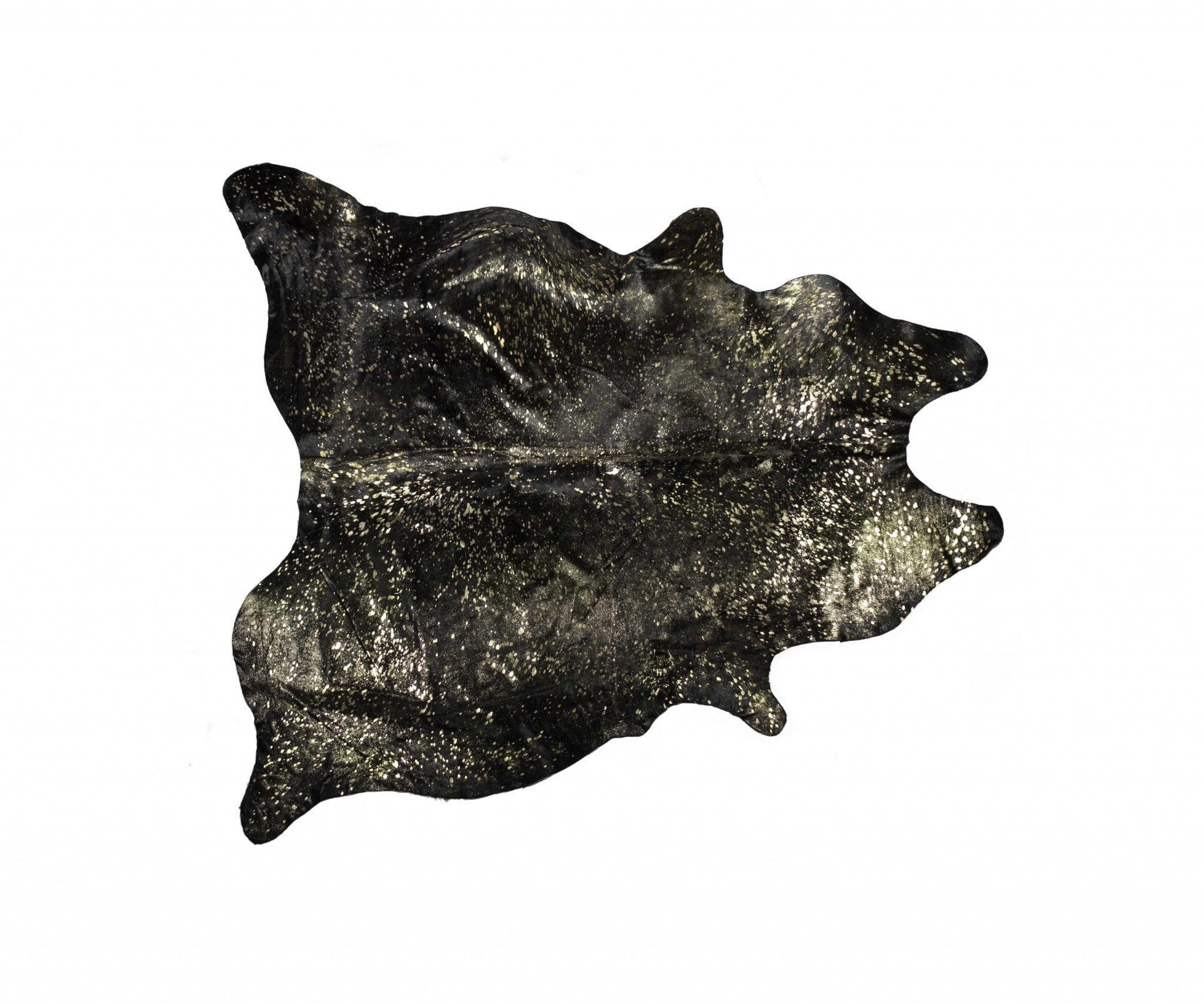 HomeRoots 317158 Josephine 5 X 7 (ft) Rag Cowhide Chocolate Gold Irregular Indoor Area Rug