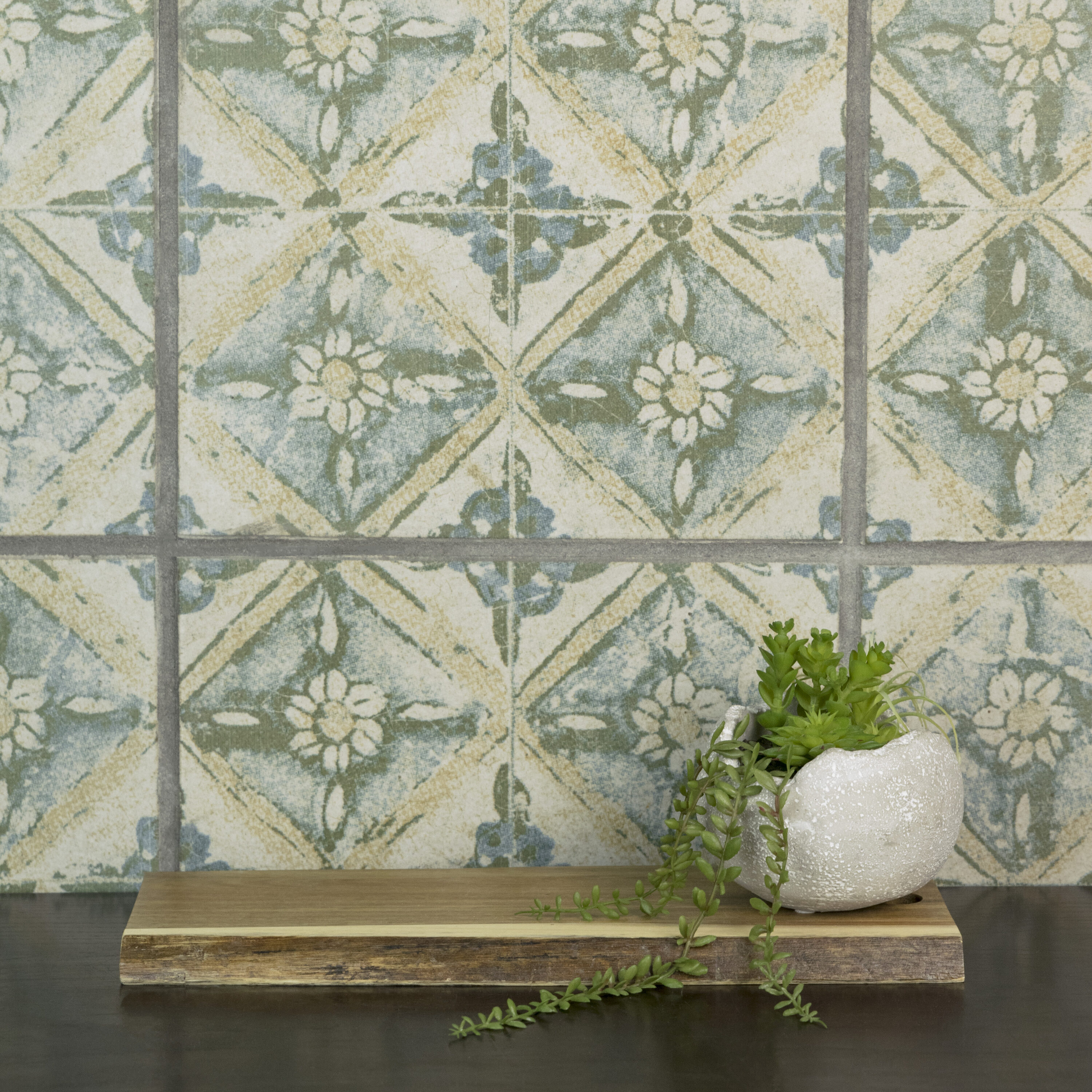 Glossy patchwork effect Double-Fired Wall Tile 20x20 - Azulejos