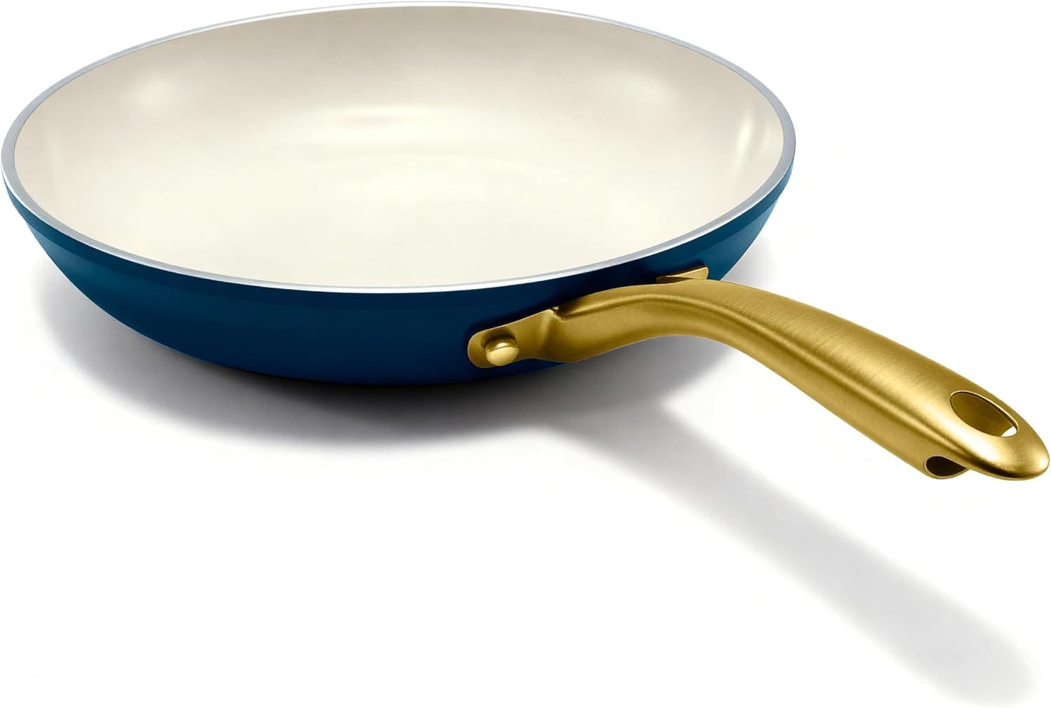 Gotham Steel  11 Inch Non Stick Frying Pans Nonstick Skillet- Ceramic Pan for Cooking Non Toxic- Nonstick Frying Pan Skillets with Stay Cool Handle- Fry Pans- Oven and Dishwasher Safe- Navy