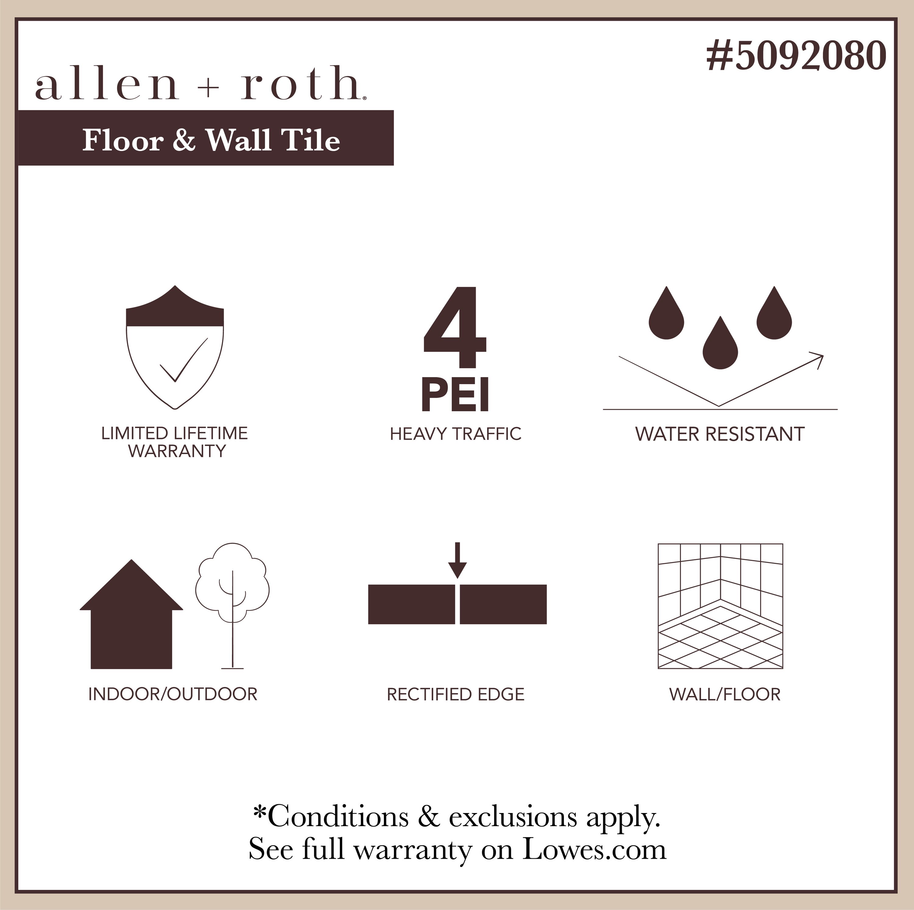 allen + roth 63PB01MUR Ceramic-Tile - View #3
