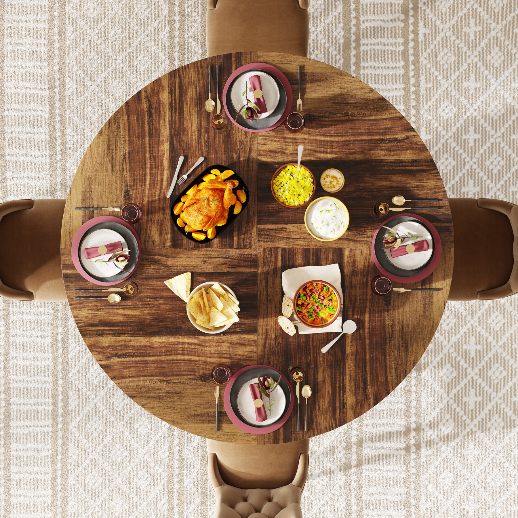 Fnova LWTJ-XK00534X Dining-Tables - View #12