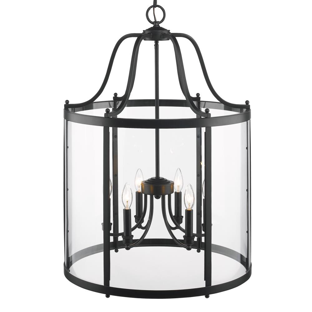 Golden Lighting 1157-6P BLK Pendant-Lights - View #3