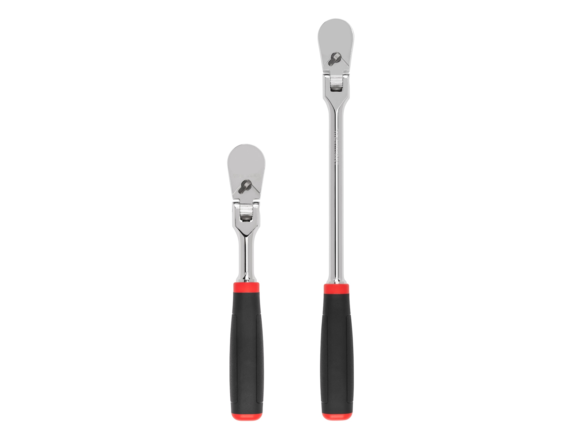 TEKTON SRH91202 2 -Piece 90 -Tooth 3/8-in Drive Comfort grip Handle Flexible Head Ratchet Set