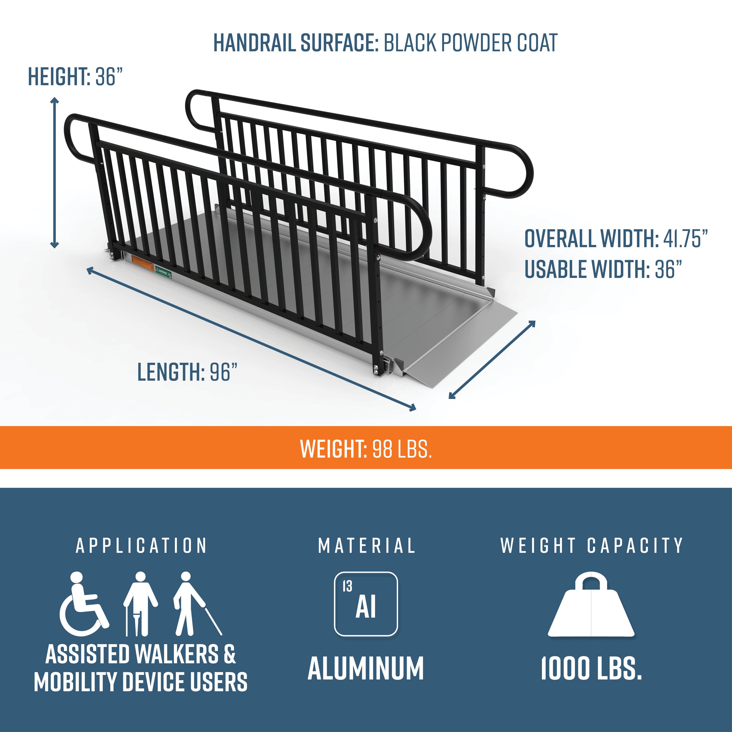 EZ-ACCESS G3G 08VPBLK Access-Ramps - View #3