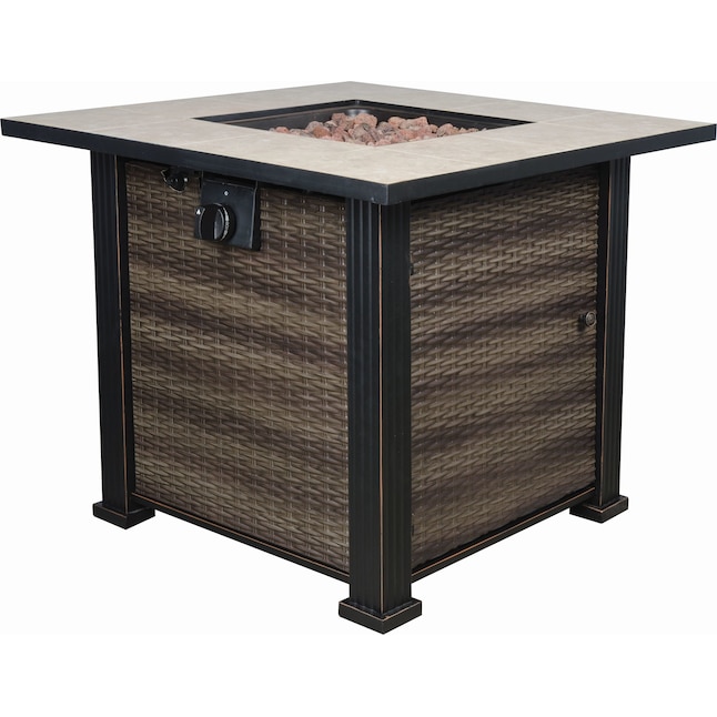 Brown Steel Propane Gas Fire Pit Table, Bond Fire Pit Natural Gas Conversion Kit