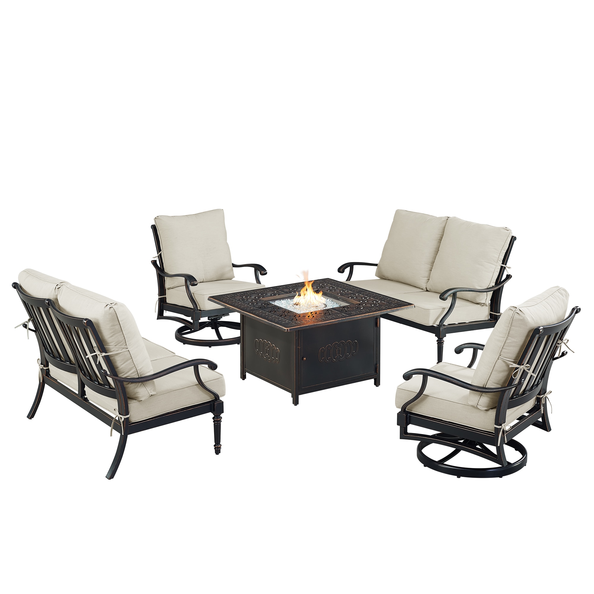 Oakland Living SHACO2LS2CHRONINLGCU Patio-Conversation-Sets - View #2