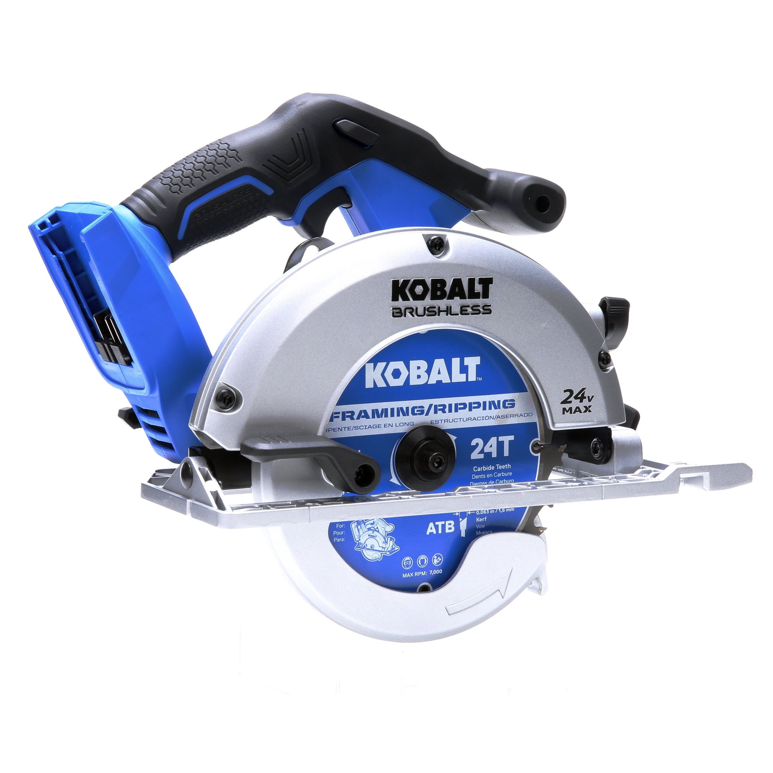 Kobalt 24-Volt Max 24-volt Max 6-1/2-in Brushless Cordless Circular Saw In  The Circular Saws Department At