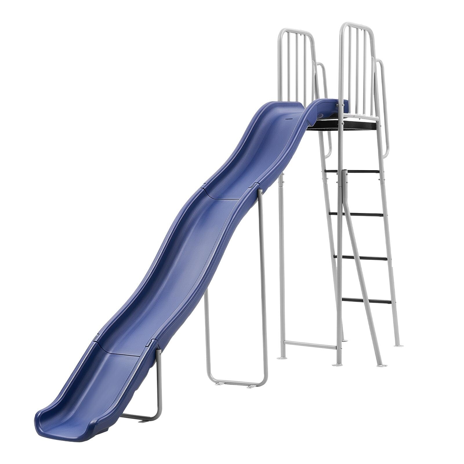 GIVIMO Water Slide 10-ft Outdoor Waterslide for Kids Free Standing Pool Slide with Built-In Adjustable Sprinkler and Climbing Ladder for Backyard Fun