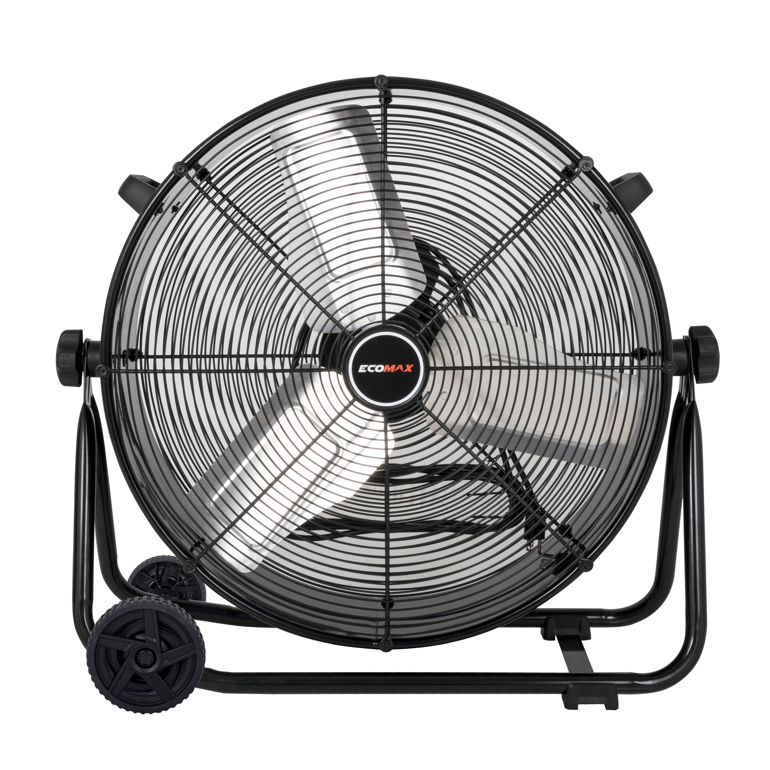 Ecomax EMF102433D 24-in 120 -Volt 3 -Speed High Velocity Indoor/Outdoor Black Industrial Fan