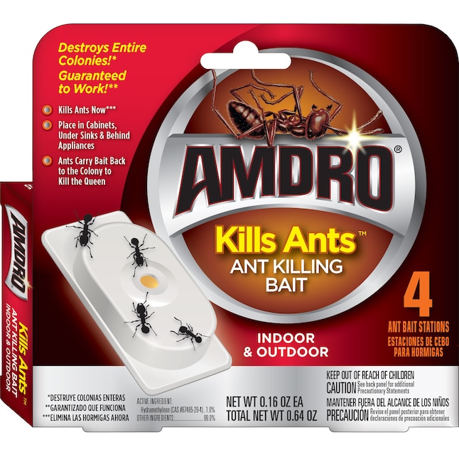 AMDRO Kills Ants Indoor/Outdoor 4-Count Ant Bait Station Stakes (4-Pack) at  