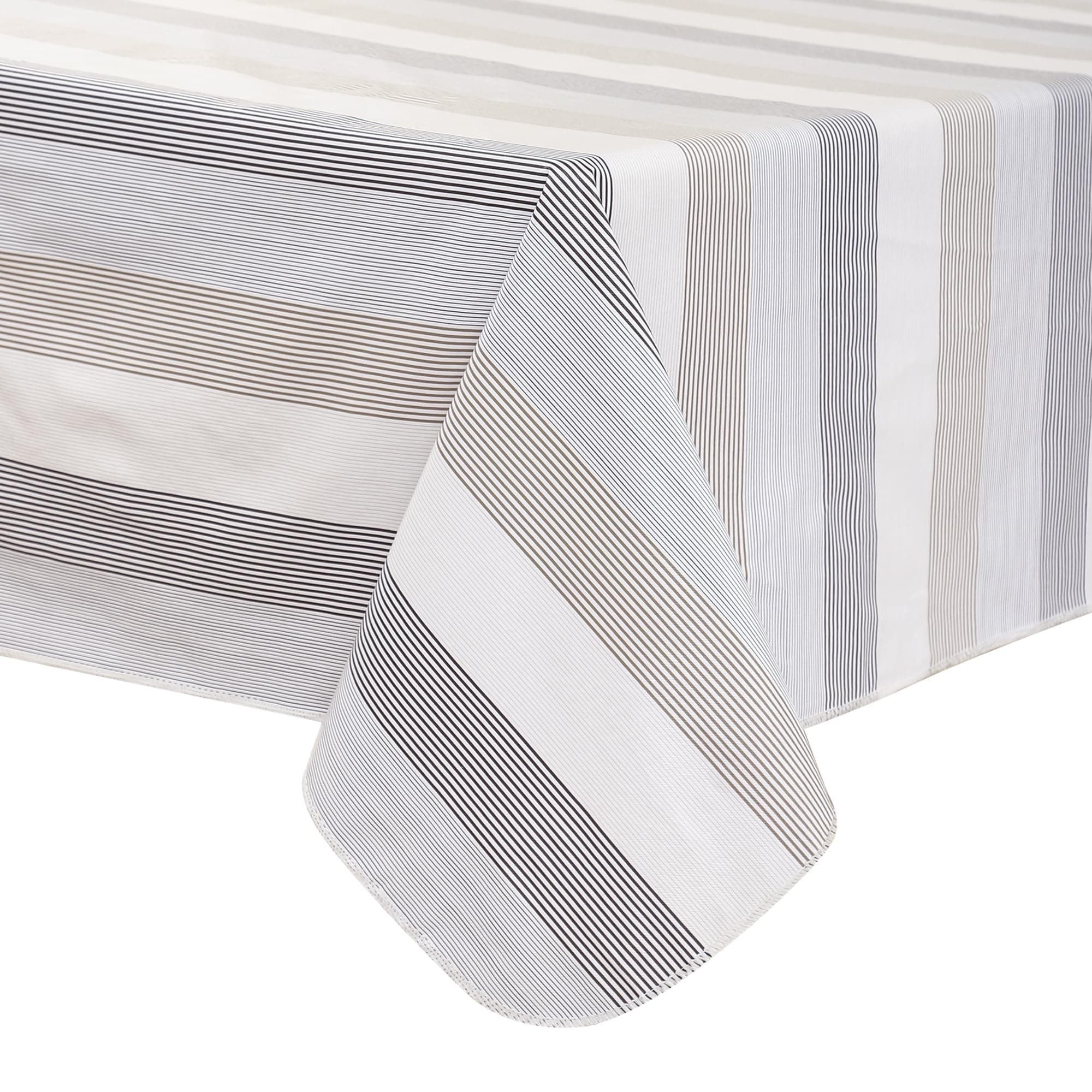 Anqtovp  Heavy Duty Vinyl Tablecloth Flannel Back Waterproof Oil Proof Stain Resistant Wipeable Rectangle Table Cover for Indoor Outdoor Dining