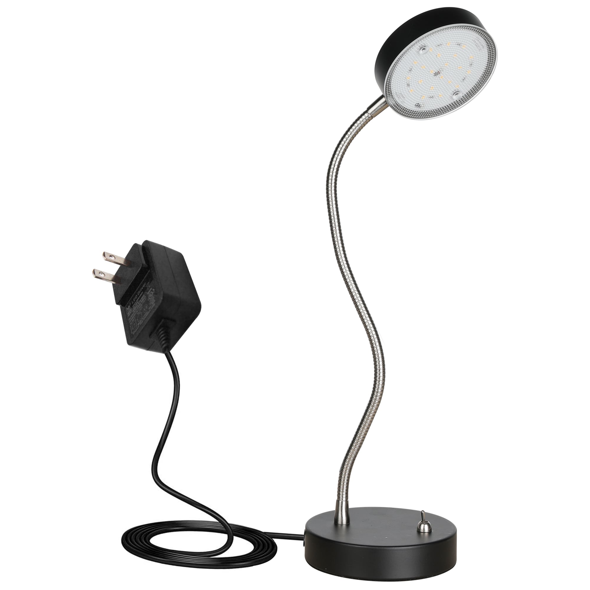 Gupuzm Led Desk Lamp with Clamp - Swing Arm Desk Lamp with 1 LED Cold Light  Bulbs 6500K - Adjustable Table Lamp，Used for Office, Work, Study
