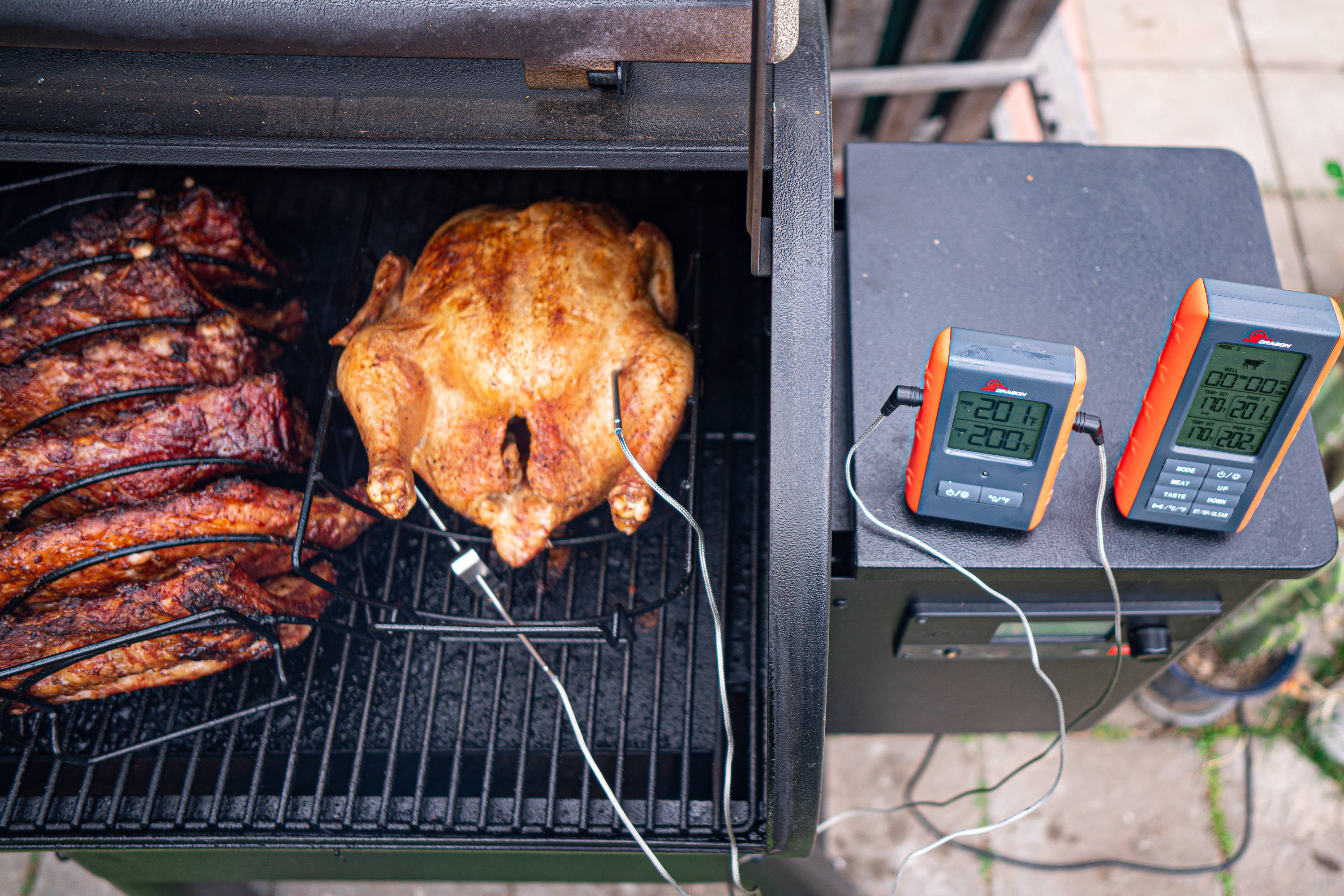 BBQ Dragon 6-Channel Meat Thermometer with 2 Probes - Smart Grilling  Accessory